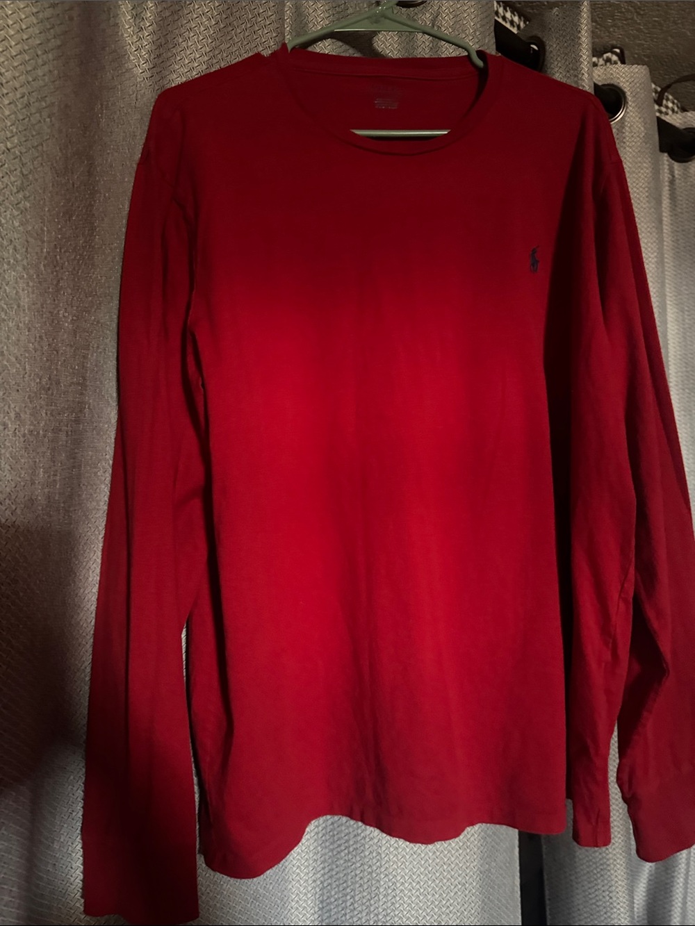 Polo by Ralph Lauren Men’s Long-Sleeve Crewneck Shirt - Red